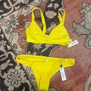 Vitamin A swim yellow bikini